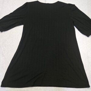 Links Short Sleeve Swing Dress Women's 2X Black Dress